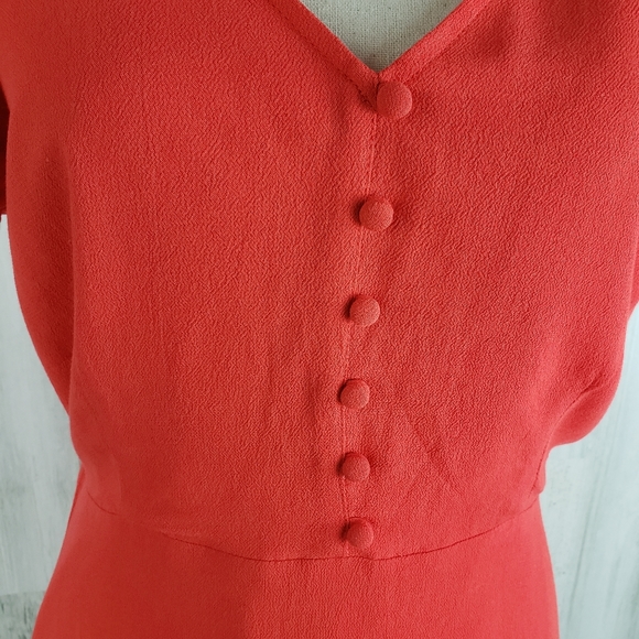 Jack Flutter Sleeve Swing Dress Sz L - Picture 4 of 11